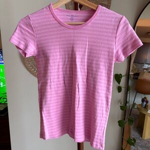 PINK STRIPED BRANDY MELVILLE TEE